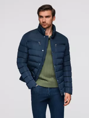 Jacke OMBRE OM-JALP-0260 MARINEBLAU