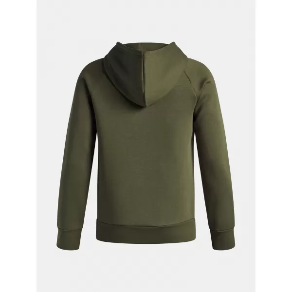  Jungen-Sweatshirt UNDER ARMOUR UA RIVAL FLEECE BL HOODIE 1379791-390 GRÜN 