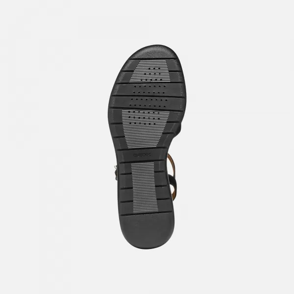  Damensandalen GEOX MELICONIA SCHWARZ 
