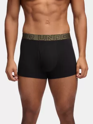 Herren-Boxershorts UNDER ARMOUR M UA PERF COTTON (3KS) 1383891-005 SCHWARZ MIT MARINEBLAU VON