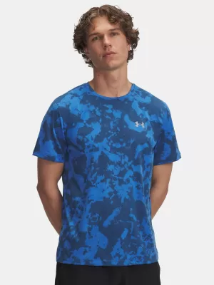 Herren-T-Shirt UNDER ARMOUR UA LAUNCH PRINTED SS BLAU