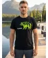 Herren t -Shirt mit kurzen Ärmeln ALTISPORT ALM193129 SCHWARZ -GREEN