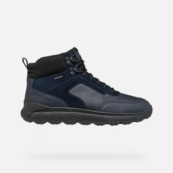  Herren-Stiefeletten GEOX SPHERICA 4X4 ABX G006729 DUNKELBLAU 