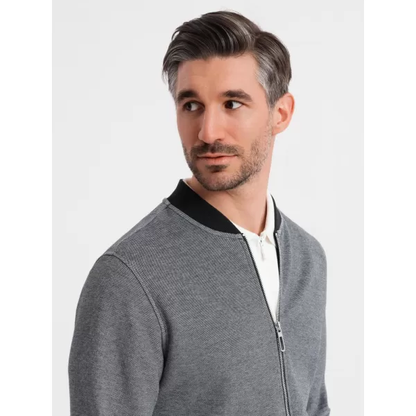  Herren -Sweatshirt OMBRE OM-SSZP-0210 SCHWARZ 