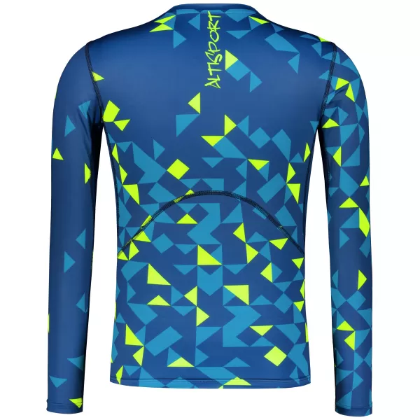  Hochwertiges funktionelles Kompressionsshirt für Herren ALTISPORT VOJ/ALM108TR03 MARINE-NEONGELB 
