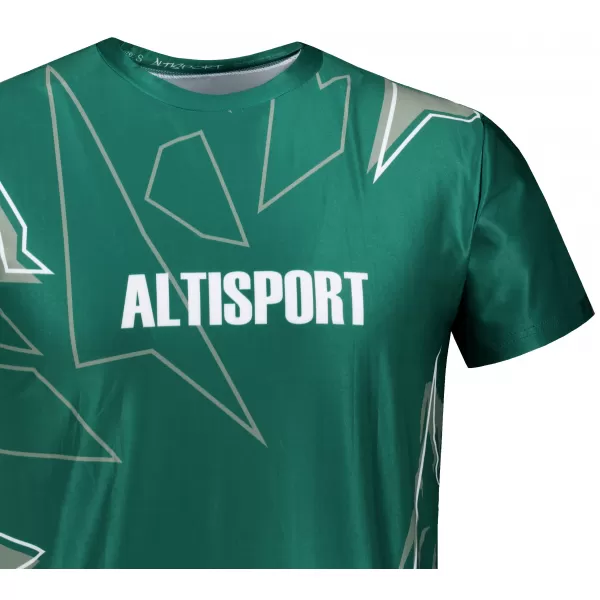  Herren Freizeithemd Premium ALTISPORT VOJ/ALM123TR06 DUNKELGRÜN 