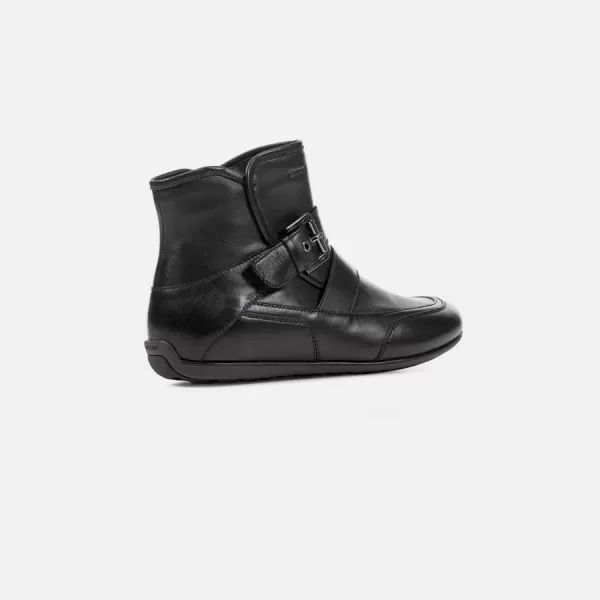  Damen-Schnürschuhe GEOX NEW MOENA SCHWARZ 