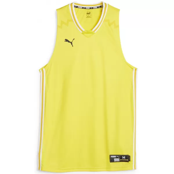  Herren-Tanktop PUMA HOOPS TEAM GAME JERSEY 67662805 CYBER-GELB 