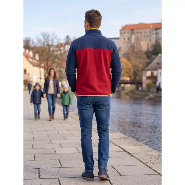  Fleece-Sweatshirt für Herren ALTISPORT GAMEL BURGUND 
