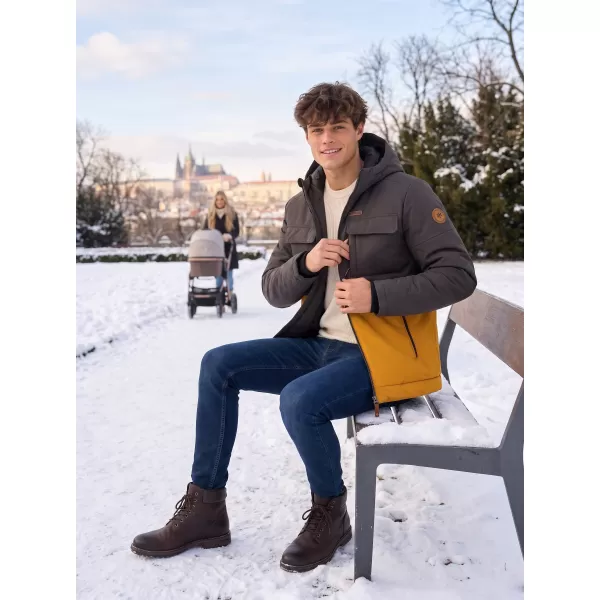  Herren-Winterjacke KIXMI VOLKER SENF 