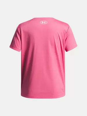 Mädchen-T-Shirt UNDER ARMOUR TECH WORDMARK GRAPHIC SS 6005136-672 ROSA