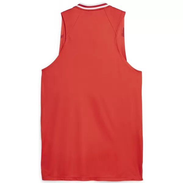  Herren-Tanktop PUMA HOOPS TEAM GAME JERSEY 67662804 PUMA ROT 
