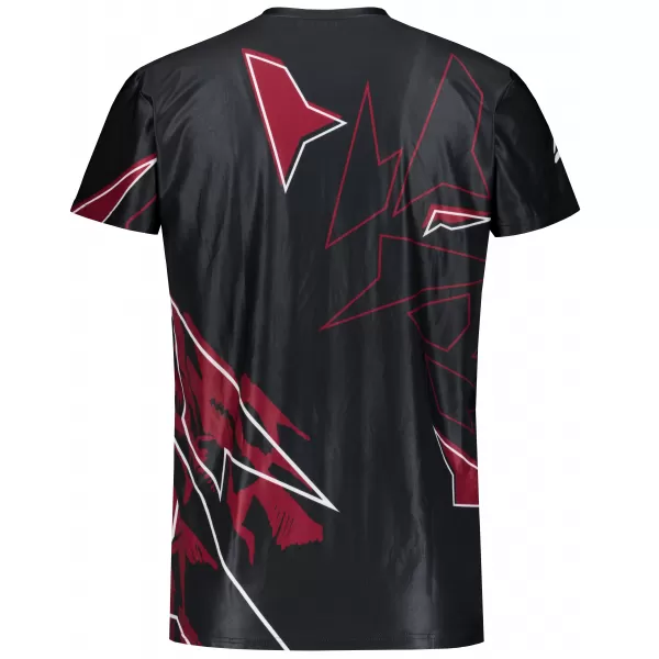  Herren Freizeithemd Premium ALTISPORT VOJ/ALM123TR06 SCHWARZ-ROT 