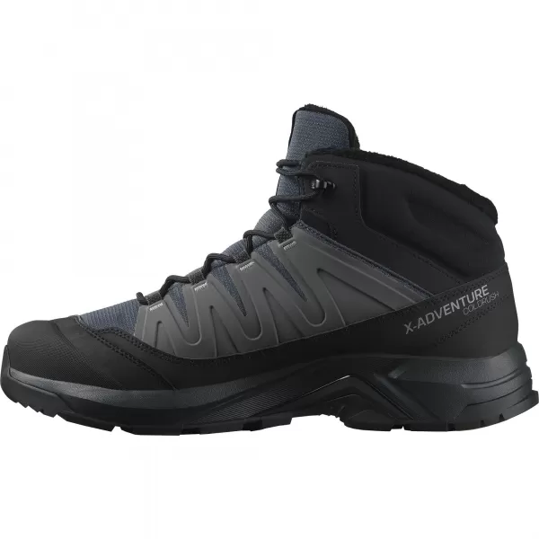 Herrenschuhe SALOMON X-ADVENTURE COLDRUSH WATERPROOF ASPHALT/SCHWARZ/LEGIERUNG 