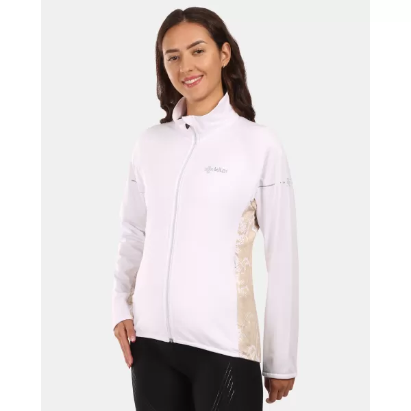  Fleece-Sweatshirt für Damen KILPI JUNIE-W ZL0207KI WEIß 