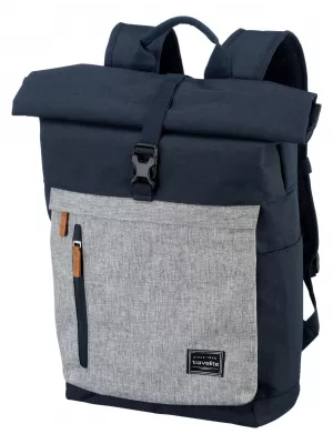 Rucksack TRAVELITE BASICS ROLL-UP BACKPACK MARINE/GRAU