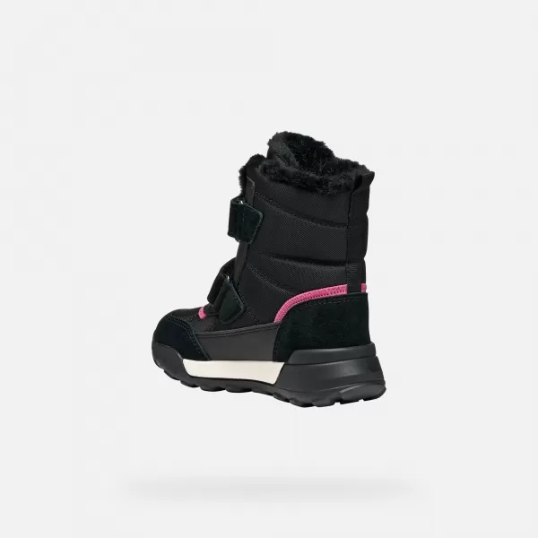  Stiefeletten für Mädchen GEOX TREKKYUP AB J46M7E08V22C0922 SCHWARZ 