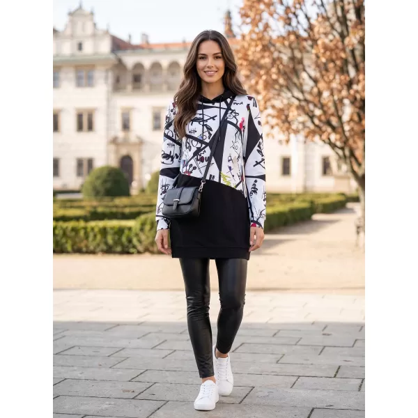  Damen-Sweatshirt KIXMI VONITA SCHWARZ/WEIß 