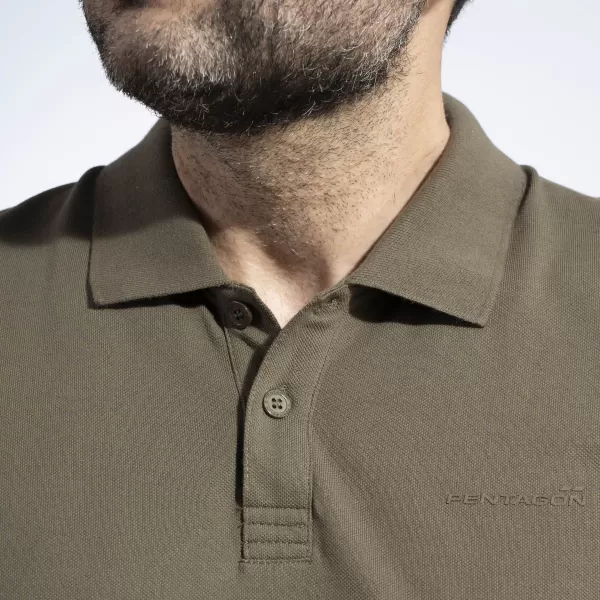  Herren-T-Shirt mit Kragen PENTAGON MOTH PIQUET POLO SHIRT K09047 SCHWARZ 