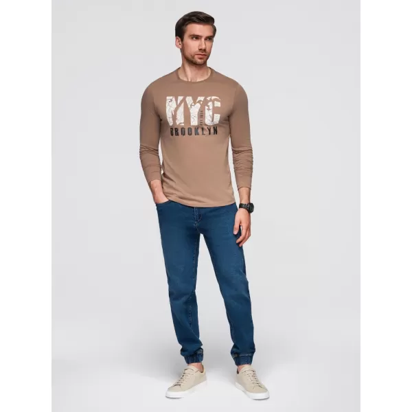  Hemd OMBRE OM-LSPT-0131 HELLBRAUN 
