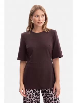 Damenbluse BEWEAR B305 DUNKLE SCHOKOLADE