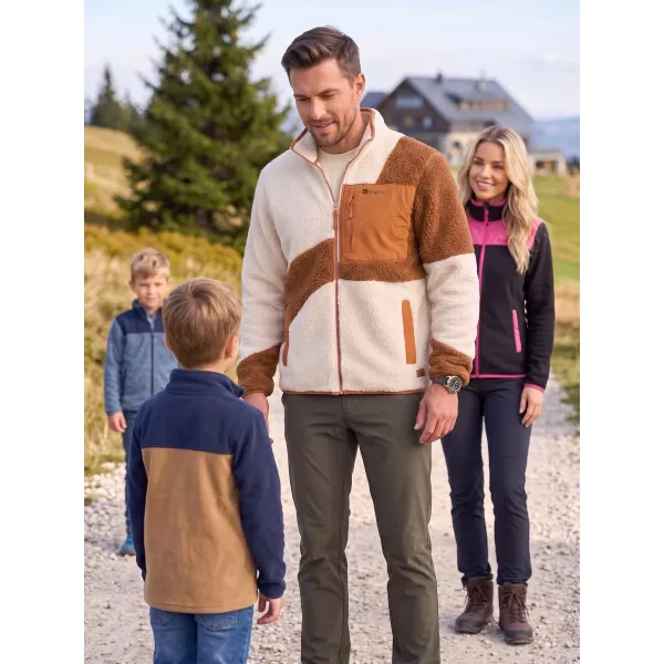  Fleece-Sweatshirt für Herren ALTISPORT GANAN BEIGE 