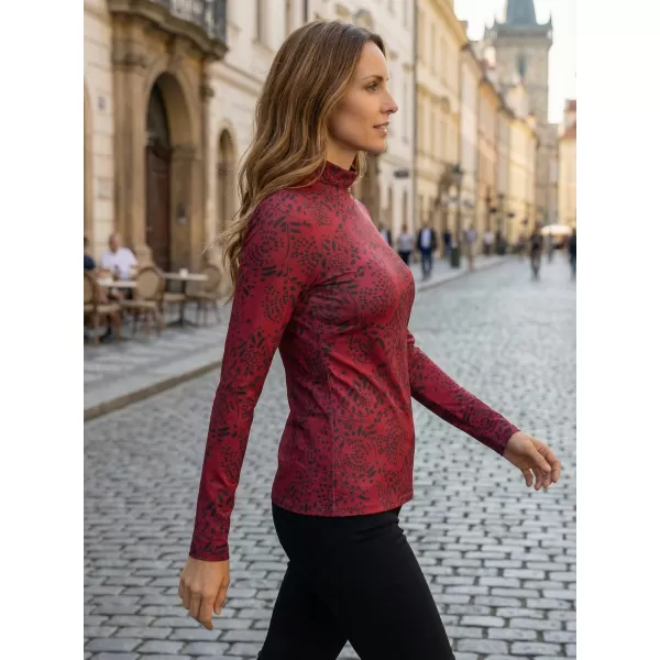  Damen-T-Shirt KIXMI VENUS BURGUND 