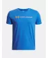 T-Shirt für Jungen UNDER ARMOUR UA B LOGO WORDMARK SS BLAU