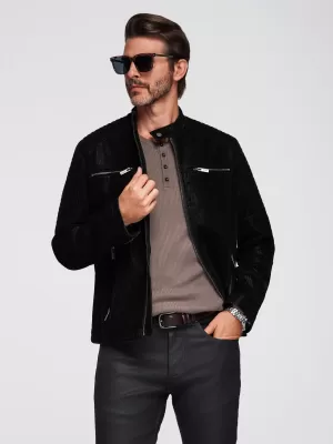 Jacke OMBRE OM-JAFL-0197 SCHWARZ