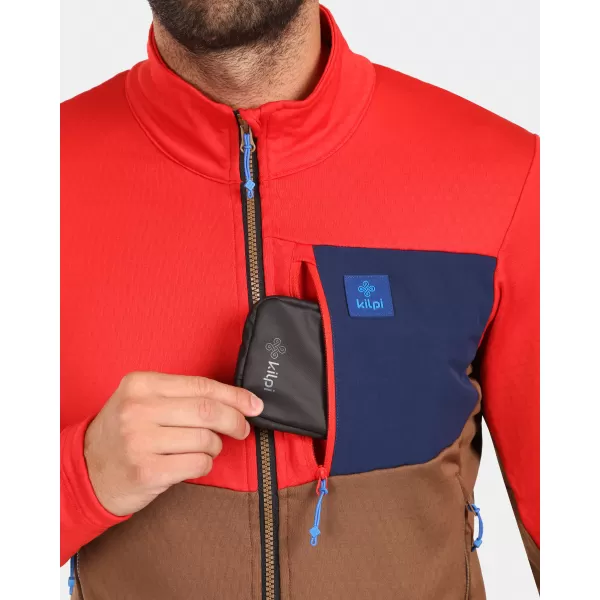  Fleece-Sweatshirt für Herren KILPI ERIN-M ZM0206KI BRAUN 