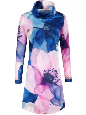 Erweitertes Premium-Sweatshirt für Damen ALTISPORT VOJ/ALW117MI06 BLAU-ROSA