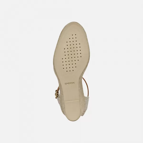  Damensandalen GEOX GELSA LOW HELLBRAUN 