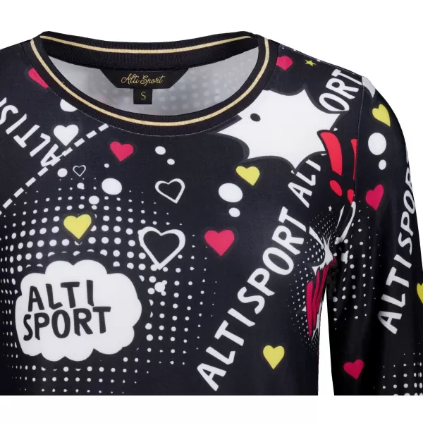  Damen-T-Shirt ALTISPORT GAIA SCHWARZ 