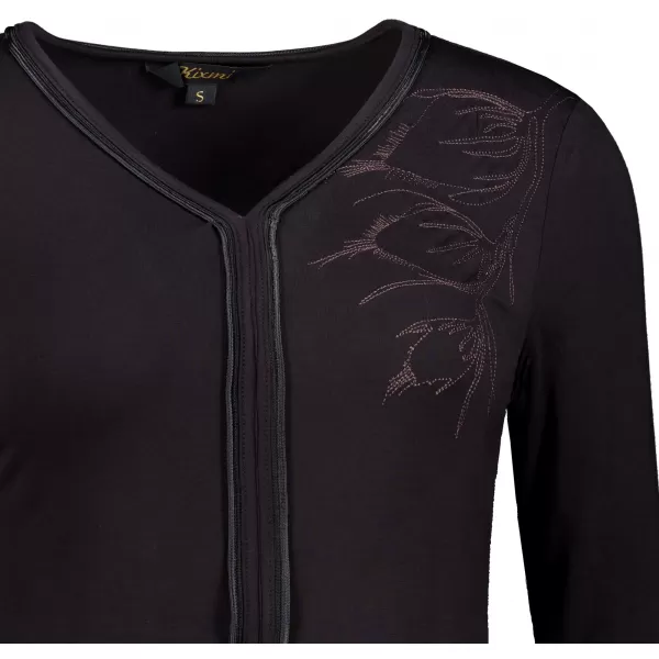  Damen-T-Shirt KIXMI VIOLETTE SCHWARZ 