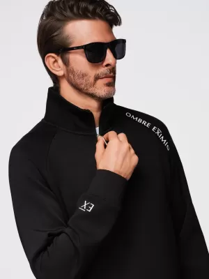 Herren-Sweatshirt OMBRE OM-SSZP-0211 SCHWARZ