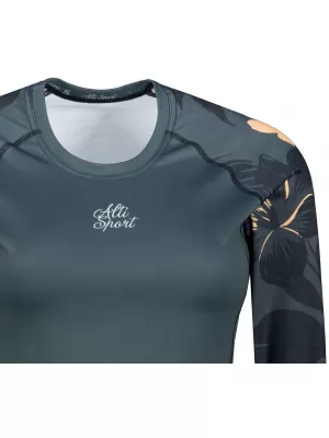 Frauen funktionales t -Shirt mit langen Ärmeln Premium ALTISPORT VOJ/ALW115TR03 DUNKELGRAU