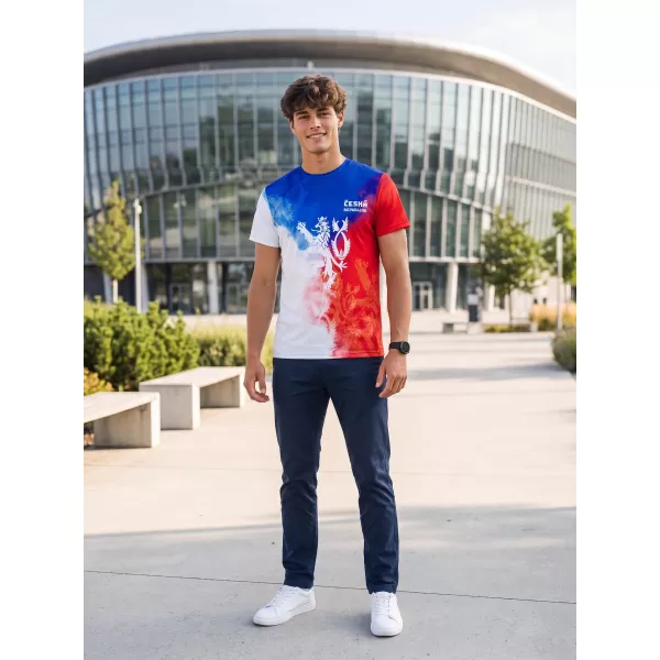  Männer funktionaler T -Shirt Premium ALTISPORT VOJ/ALM118TR01 FLAGGE/LÖWEN 