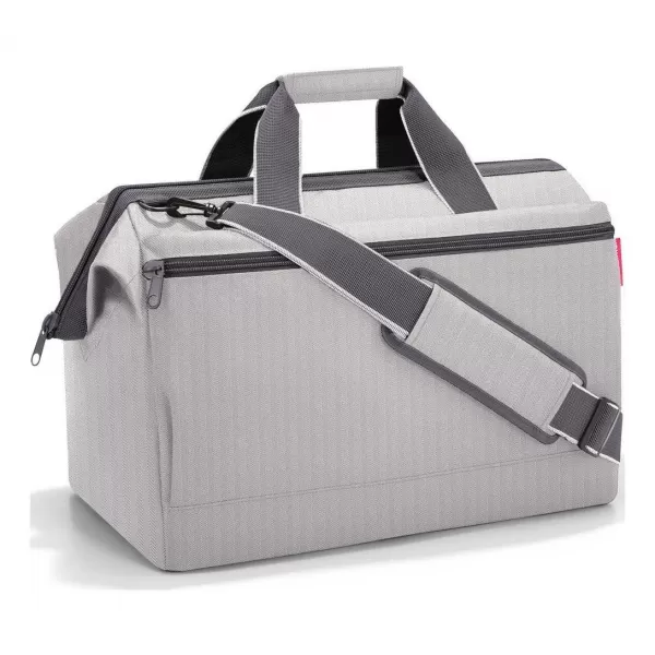 Tasche REISENTHEL ALLROUNDER L POCKET FISCHGRÄTENGRAU 