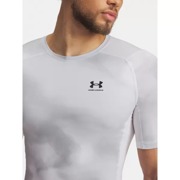  Herren-T-Shirt UNDER ARMOUR UA HG ARMOUR PRINTED SS 1383321-101 WEIß 