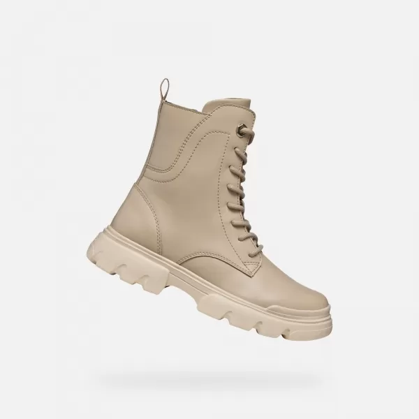  Stiefeletten für Mädchen GEOX JUNETTE J56HVB000BCC5000 BEIGE 