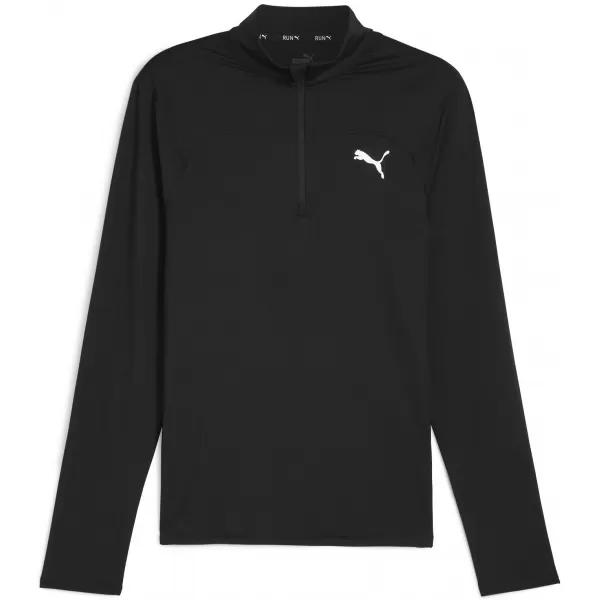 Sport-T-Shirt PUMA RUN CLOUDSPUN 1/4 ZIP 52499201 PUMA SCHWARZ 
