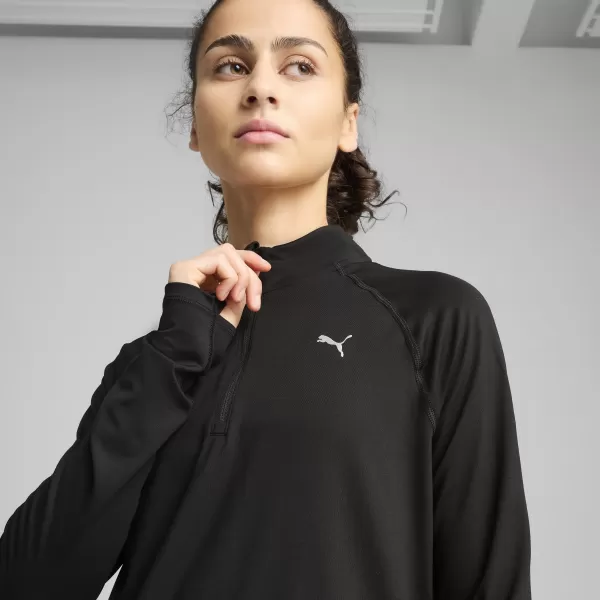  Hemd PUMA W RUN VELOCITY CLOUDSPUN 1/4 ZIP 52665001 PUMA SCHWARZ 