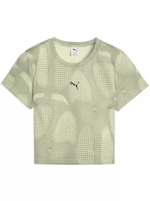 Damen-T-Shirt PUMA DARE TO AOP BABY TEE 63214582 LUX-ARMEE