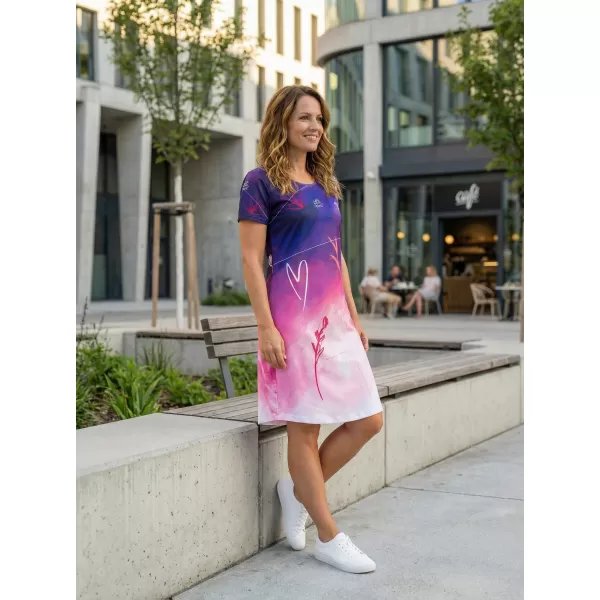  Erweitertes Premium-T-Shirt für Damen ALTISPORT VOJ/ALW083SAT02 LILA 
