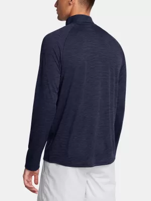 Herren-T-Shirt UNDER ARMOUR UA TECH TEXTURED 1/2 ZIP 1382797-410 BLAU