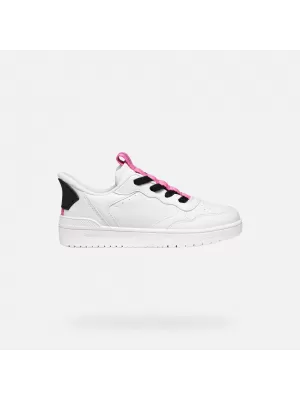 Mädchen-Sneaker GEOX WASHIBA FAST IN J56NSA05415C0563 WEIß