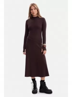 Kleid BEWEAR B299 DUNKLE SCHOKOLADE