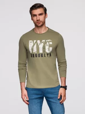 Hemd OMBRE OM-LSPT-0131 OLIVE