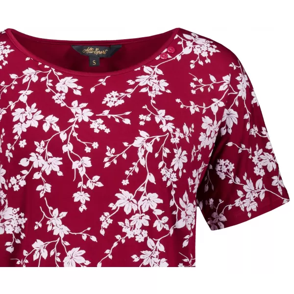  Damen-T-Shirt ALTISPORT GYLDA BURGUND 