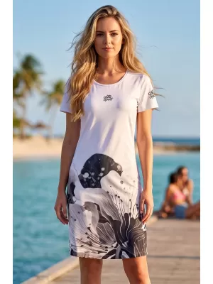 Erweitertes Premium-T-Shirt für Damen ALTISPORT VOJ/ALW090SAT02 WEIß